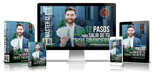 Portada del curso 12 PASOS PARA SALIR DE TU CRISIS FINANCIERA