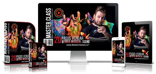 Portada del curso 20 PASOS PARA CREAR UNA OBRA MUSICAL DESDE CERO
