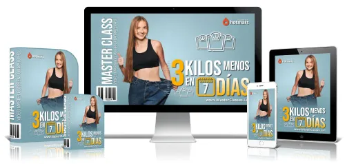 Portada del curso 3 KILOS MENOS EN 7 DÍAS