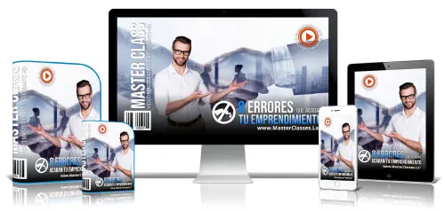 Portada del curso 8 ERRORES QUE ACABAN TU EMPRENDIMIENTO