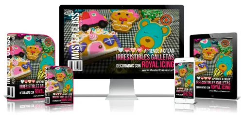 Portada del curso APRENDE A CREAR IRRESISTIBLES GALLETAS DECORADAS CON ROYAL ICING