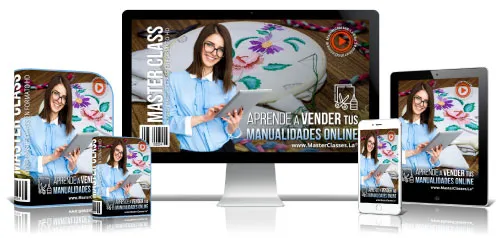 Portada del curso APRENDE A VENDER TUS MANUALIDADES ONLINE