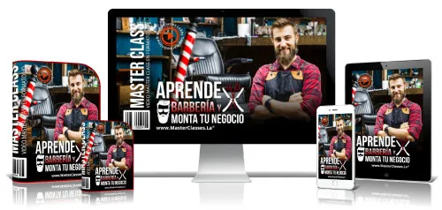 Portada del curso APRENDE BARBERÍA Y MONTA TU NEGOCIO