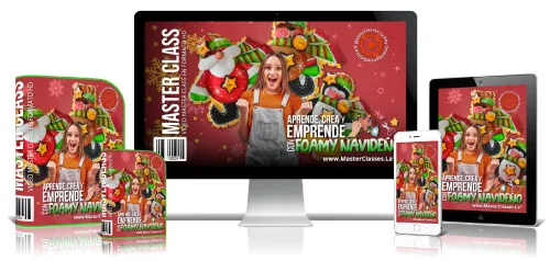 Portada del curso APRENDE, CREA Y EMPRENDE CON FOAMY NAVIDEÑO