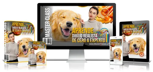 Portada del curso APRENDE DIBUJO REALISTA DE CERO A EXPERTO