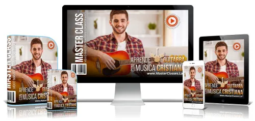 Portada del curso APRENDE GUITARRA CON MÚSICA CRISTIANA