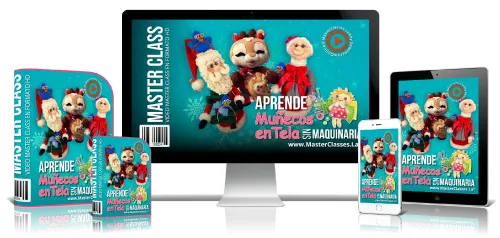 Portada del curso APRENDE MUÑECOS EN TELA SIN MAQUINARIA