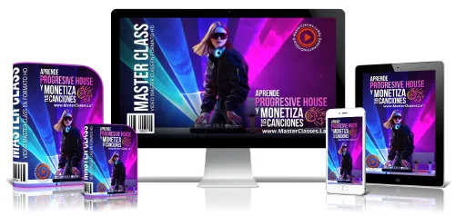 Portada del curso APRENDE PROGRESSIVE HOUSE Y MONETIZA TUS CANCIONES