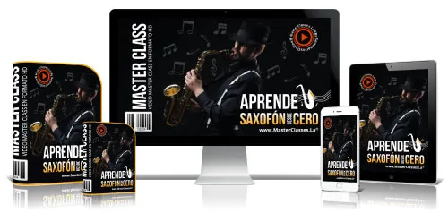 Portada del curso APRENDE SAXOFÓN DESDE CERO