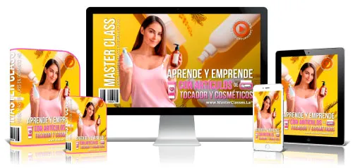 Portada del curso APRENDE Y EMPRENDE CON ARTÍCULOS DE TOCADOR Y COSMÉTICOS
