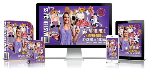 Portada del curso APRENDE Y EMPRENDE CON LENCERÍA DE COCINA