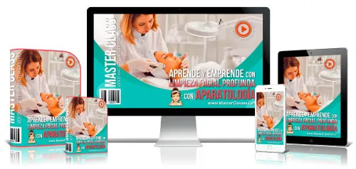 Portada del curso APRENDE Y EMPRENDE CON LIMPIEZA FACIAL PROFUNDA CON APARATOLOGÍA
