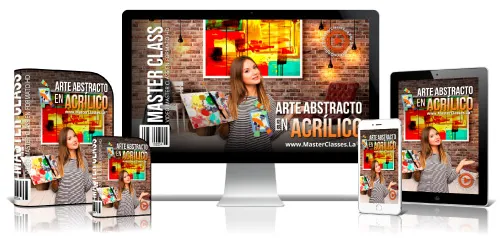 Portada del curso ARTE ABSTRACTO EN ACRÍLICO