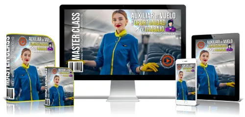 Portada del curso AUXILIAR DE VUELO COMO OPORTUNIDAD DE TRABAJO