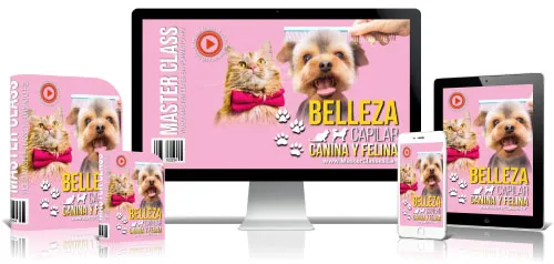 Portada del curso BELLEZA CAPILAR FELINA Y CANINA