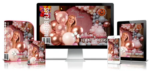 Portada del curso BOUQUET DE GLOBOS PARA EVENTOS Y FIESTAS