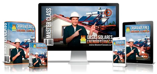 Portada del curso CASAS SOLARES – ENERGÍA TÉRMICA