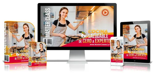 Portada del curso COCINA SALUDABLE DE CERO A EXPERTO