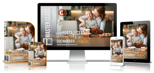 Portada del curso ¿CÓMO FORTALECER LA FORMACIÓN DE LOS HIJOS COCINANDO CON MAGIA?