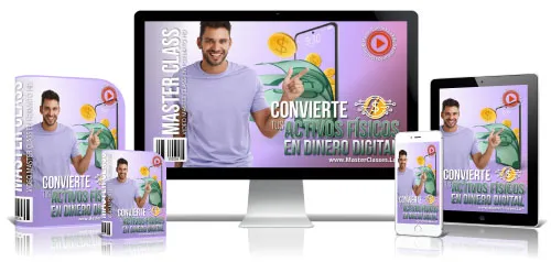 Portada del curso CONVIERTE TUS ACTIVOS FÍSICOS EN DINERO DIGITAL