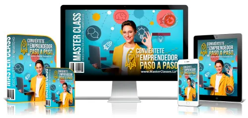 Portada del curso CONVIÉRTETE EN EMPRENDEDOR PASO A PASO