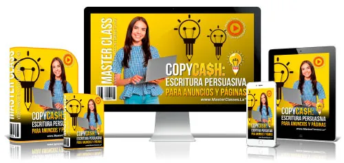 Portada del curso COPYCASH: ESCRITURA PERSUASIVA PARA ANUNCIOS Y PÁGINAS