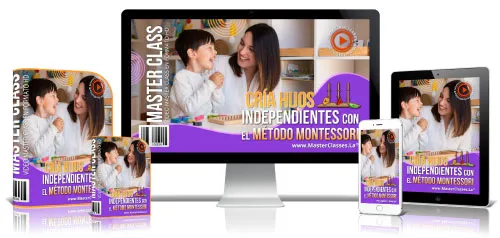 Portada del curso CRÍA HIJOS INDEPENDIENTES CON EL MÉTODO MONTESSORI