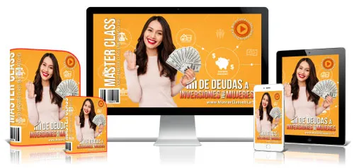Portada del curso DE DEUDAS A INVERSIONES PARA MUJERES