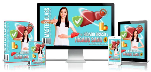 Portada del curso DE HÍGADO GRASO A HÍGADO SANO