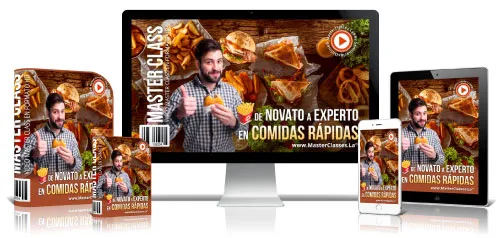 Portada del curso DE NOVATO A EXPERTO EN COMIDAS RÁPIDAS