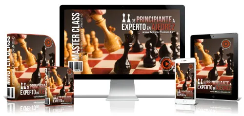 Portada del curso DE PRINCIPIANTE A EXPERTO EN AJEDREZ
