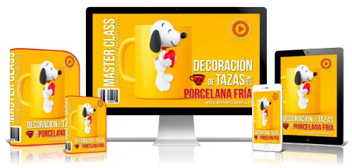 Portada del curso DECORACIÓN DE TAZAS CON PORCELANA FRÍA