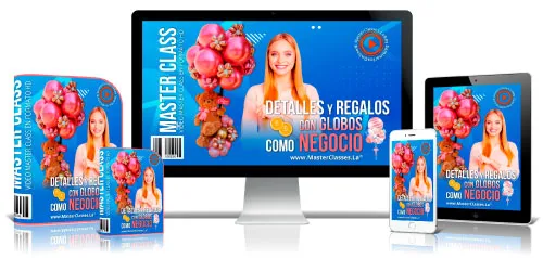 Portada del curso DETALLES Y REGALOS CON GLOBOS COMO NEGOCIO