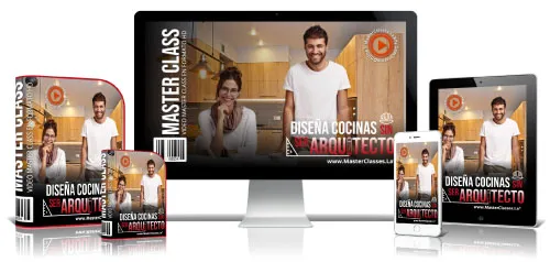 Portada del curso DISEÑA COCINAS SIN SER ARQUITECTO