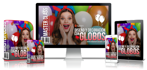 Portada del curso DISEÑO Y DECORACIÓN CON GLOBOS