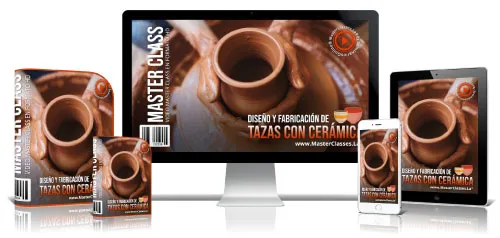 Portada del curso DISEÑO Y FABRICACIÓN DE TAZAS CON CERÁMICA