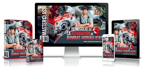 Portada del curso EL NEGOCIO DE LA REPARACIÓN DE BOMBAS HIDRÁULICAS