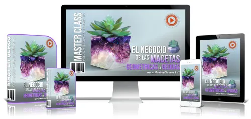 Portada del curso EL NEGOCIO DE LAS MACETAS GEOMÉTRICAS DE GEODAS