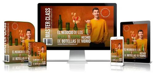 Portada del curso EL NEGOCIO DE LOS VASOS Y COPAS HECHOS DE BOTELLAS DE VIDRIO