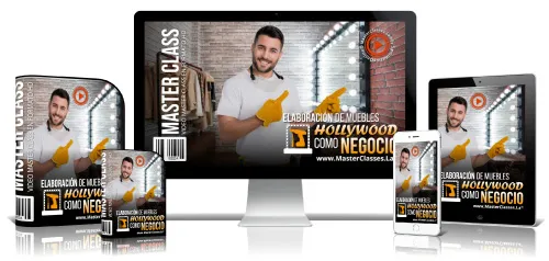 Portada del curso ELABORACIÓN DE MUEBLES HOLLYWOOD COMO NEGOCIO