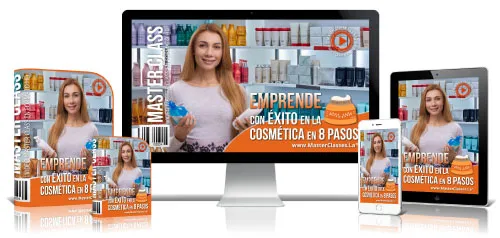 Portada del curso EMPRENDER CON ÉXITO EN LA COSMÉTICA EN 8 PASOS