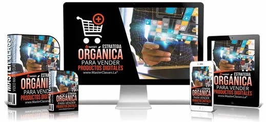 Portada del curso ESTRATEGIA ORGÁNICA PARA VENDER PRODUCTOS DIGITALES