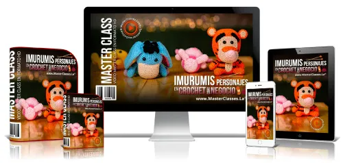 Portada del curso IMURUMIS PERSONAJES EN CROCHET COMO NEGOCIO
