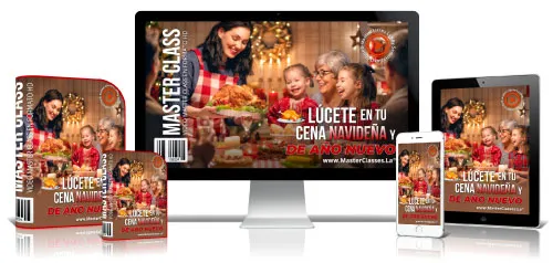 Portada del curso LÚCETE EN TU CENA NAVIDEÑA Y DE AÑO NUEVO