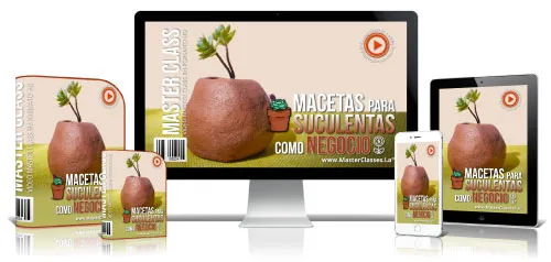 Portada del curso MACETAS PARA SUCULENTAS COMO NEGOCIO