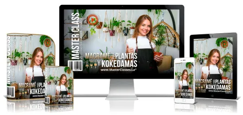 Portada del curso MACRAMÉ PARA PLANTAS Y KOKEDAMAS