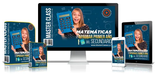 Portada del curso MATEMÁTICAS PARA APROBAR PRIMER AÑO DEL SECUNDARIO