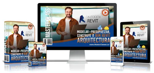 Portada del curso MODELAR Y PRESUPUESTAR COMO SE CONSTRUYE CON BIM REVIT ARQUITECTURA