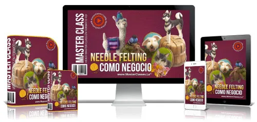 Portada del curso NEEDLE FELTING COMO NEGOCIO