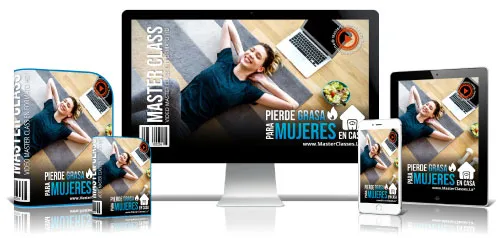Portada del curso PIERDE GRASA PARA MUJERES EN CASA